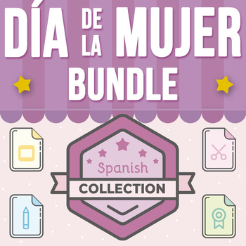 Preview of Día Internacional de la Mujer Collection BUNDLE | PPT, Decor, Sheets, and Crafts