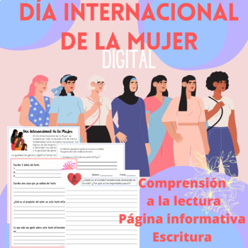 Preview of Día Internacional de la Mujer- Comprensión a la lectura