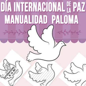 Preview of Día Internacional de la Paz Actividad de Manualidad | Printable Acrostic