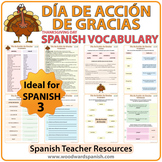 Día de Acción de Gracias - Spanish Thanksgiving Vocabulary