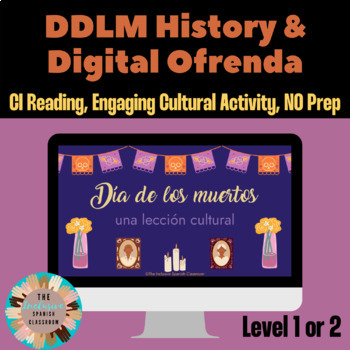 Preview of Día de Los Muertos Comprehensible Input History + Digital Ofrenda Activity