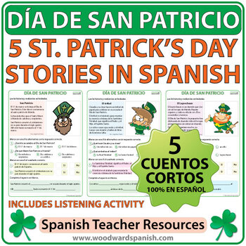 Preview of Día de San Patricio - Lecturas - 5 Saint Patrick's Day Stories in Spanish