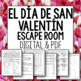 Día de San Valentin Escape Room Spanish Valentine's Day activity