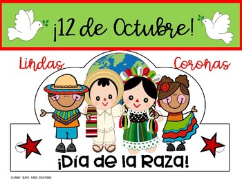 Preview of Día de la Raza 22 Coronas! Día de la Diversidad Cultural Coronas Cristobal Colon