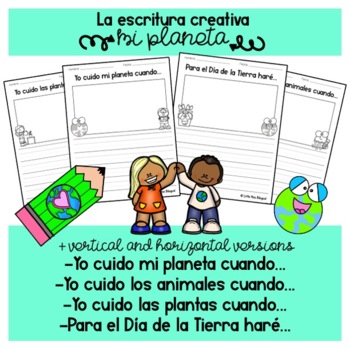 Preview of Día de la Tierra - Creative Writing Prompts & Activities for April Earth Day