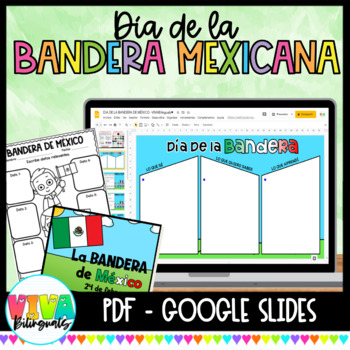 Preview of Día de la bandera mexicana | Mexican Flag Day Pdf & Google Slides in Spanish