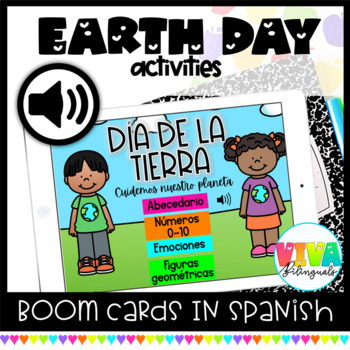 Preview of Día de la tierra | Earth Day Boom Cards™ in Spanish