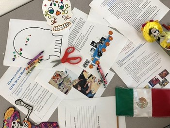 Preview of Día de los Muertos Bundle Web Search, Handout, Speech, Art