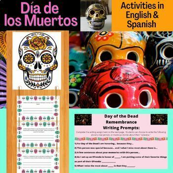 Preview of Día de los Muertos | Day of the Dead Activities, Craft, Reading, Writing, FUN