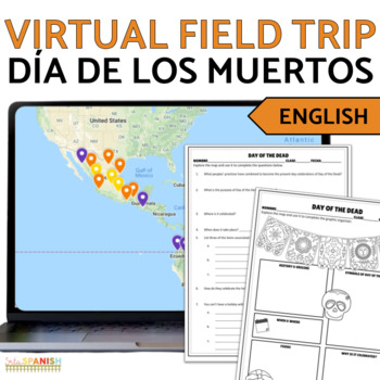Preview of Día de los Muertos Day of the Dead Virtual Field Trip Digital Activities ENGLISH