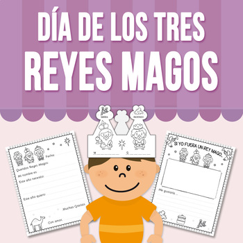 Preview of Día de los Tres Reyes Magos Actividad | Printable Worksheets and a Crown