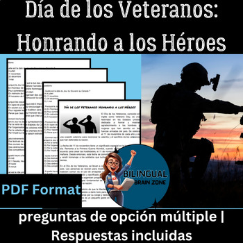 Preview of Día de los Veteranos: Honrando a los Héroes |  Spanish activity