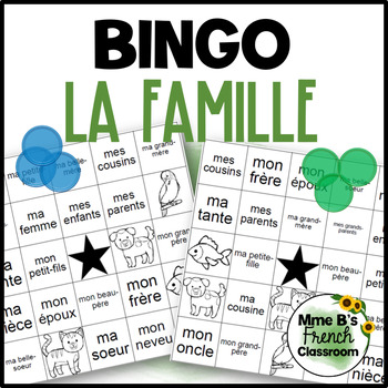 Family Bingo In French Teaching Resources Teachers Pay Teachers