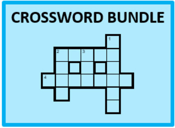 D #39 accord 1 Vocabulary Crossword Bundle by jer520 LLC TPT