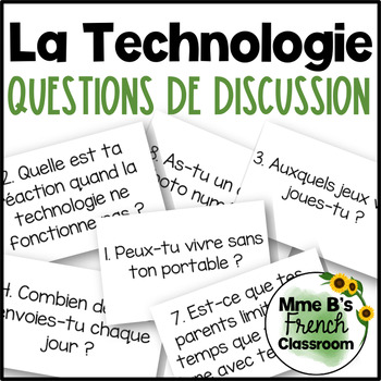 Preview of Questions de Discussion: La technologie