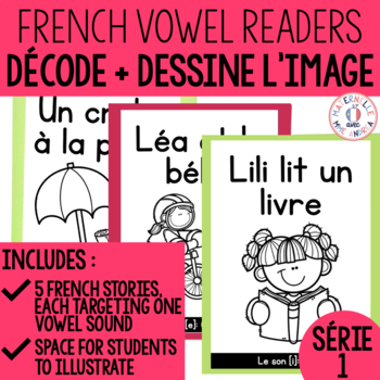 Preview of Décode et dessine l'image - Decodable French Readers for Comprehension - Série 1