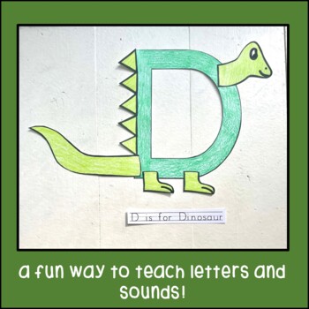 D is for Dinosaur Letter Craft by Dinosaurs and Fairy Dust | TPT