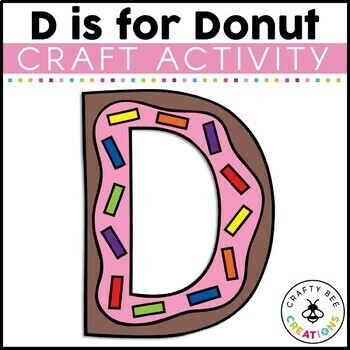 Letter D Craft | Donut Craft | Alphabet Crafts | Uppercase Letter ...