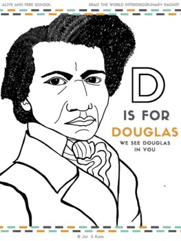 Preview of D is for Douglass (Frederick Douglass) Elementary Black History Packet
