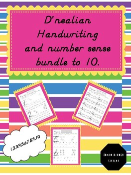 Preview of D'nealian Handwriting and Number Sense to 10