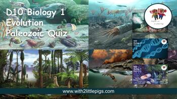 Preview of D10 Biology - Paleozoic Quiz