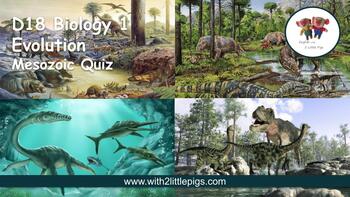 Preview of D18 Biology - Mesozoic Quiz