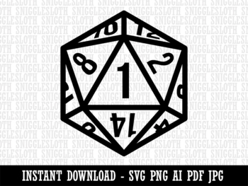 D20 dnd dice svg,20 sided die SVG, RPG dice,DnD dice,polyhedral  dice,png,jpg,ai,pdf