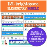 D2L Brightspace Banners | ELEMENTARY BUNDLE