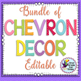 Classroom Decor Bundle Chevron ~ Classroom Jobs, Classroom
