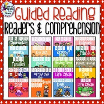 Preview of Guided Reading Printable Readers with Comprehension Bundle