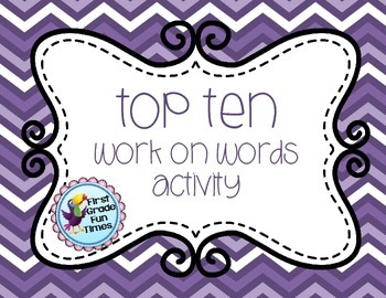 Preview of Work on Words Top Ten Writing Activities