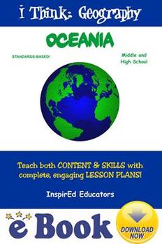 Preview of D5109 Oceania Geography COMPLETE UNIT for Classroom or Digital Learning