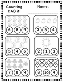 DAB it Activities - Counting 1-10