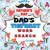 DAD'S THE BEST Father’s Day Word Search Puzzles for End of