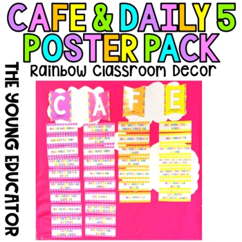 Preview of DAILY 5 CAFE LITERACY POSTER PACK