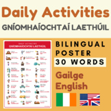 DAILY ACTIVITY Gaeilge | daily activities Irish English gn