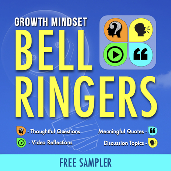 DAILY BELL RINGERS FREEBIE: Growth Mindset Writing Prompts For Any Subject