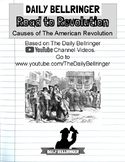 DAILY BELLRINGER Road to Revolution Worksheet PACK with VI