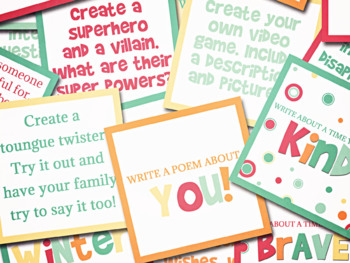Preview of DAILY JOURNAL ACTIVITIES, CREATIVE WRITING PROMPTS, LITERACY CENTER PRINTABLES