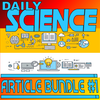 Preview of DAILY SCIENCE ARTICLE BUNDLE #1 (51 Worksheets / Vocab / No Prep / ELA / SUB)