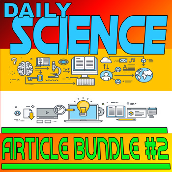 Preview of DAILY SCIENCE ARTICLE BUNDLE #2 (51 Worksheets / ELA / STEM / No Prep / Sub)