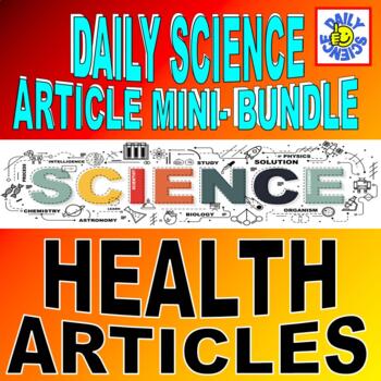 Preview of DAILY SCIENCE MINI-BUNDLE: HEALTH (10 ARTICLES / WORKSHEETS / SUB PLANS)