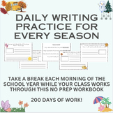 *Full Unit* Daily Seasonal Writing Practice - 200 SEL/Them