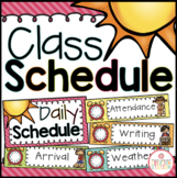 DAILY VISUAL SCHEDULE CARDS-EDITABLE {BRIGHTS CLASSROOM DECOR}