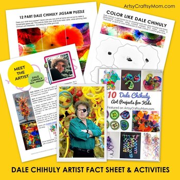Preview of DALE CHIHULY FACT SHEET & ACTIVITY