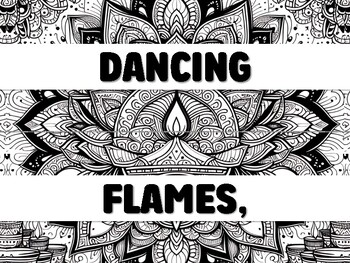Preview of DANCING FLAMES, JOY PROCLAIMS, DARKNESS IS OVERCOME! Diwali Bulletin Board De