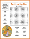 DANIEL & THE LIONS' DEN Word Search Puzzle Worksheet Activity