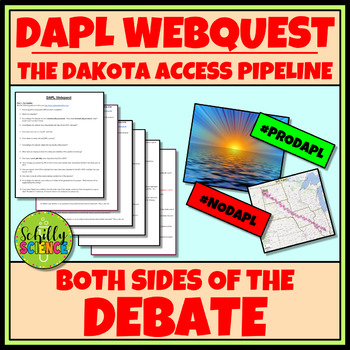Preview of DAPL Webquest- Both Sides of the Debate