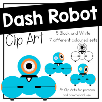 Preview of DASH ROBOT CLIP ART (34 Images)