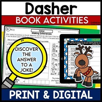 Preview of Christmas Book Activities for DASHER
